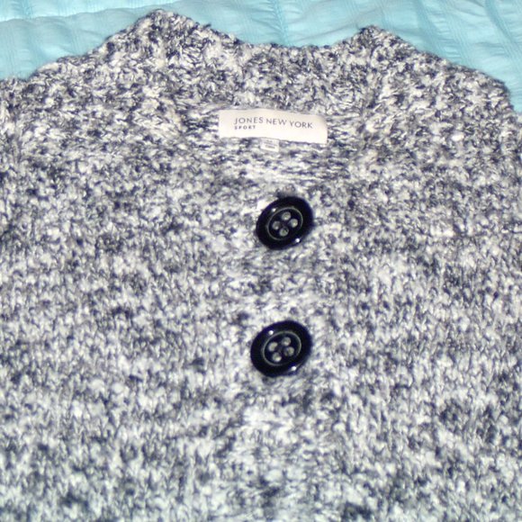 Jones New York Womens Medium Variegated Cardigan - Picture 9 of 16